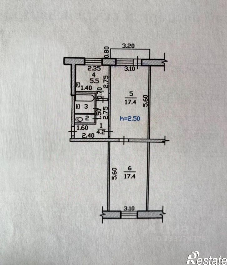 2-комн квартира улица Бограда, 57,  д. 57