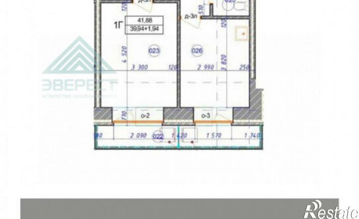 1-комн квартира улица Генерала Тихонова, 37В,  д. 37В