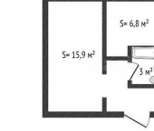 1-комн, 31кв м, этаж 3/5 улица Будённого, 80