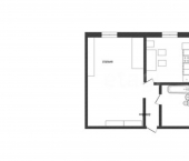 1-комн, 33кв м, этаж 1/5 улица Генерала Тихонова, 4В