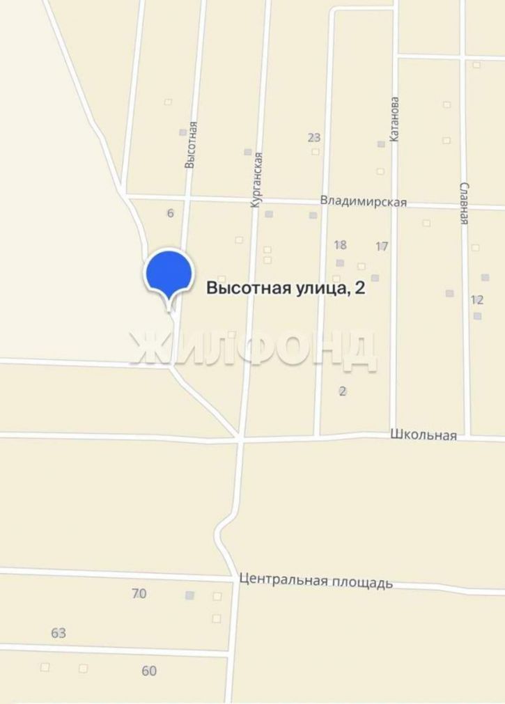 Земельный участок Высотная улица
