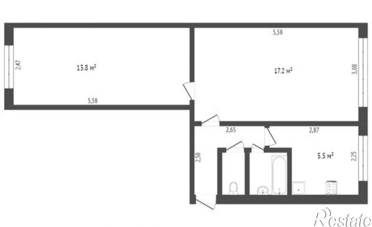 2-комн квартира пр-кт Космонавтов, 24,  д. 24