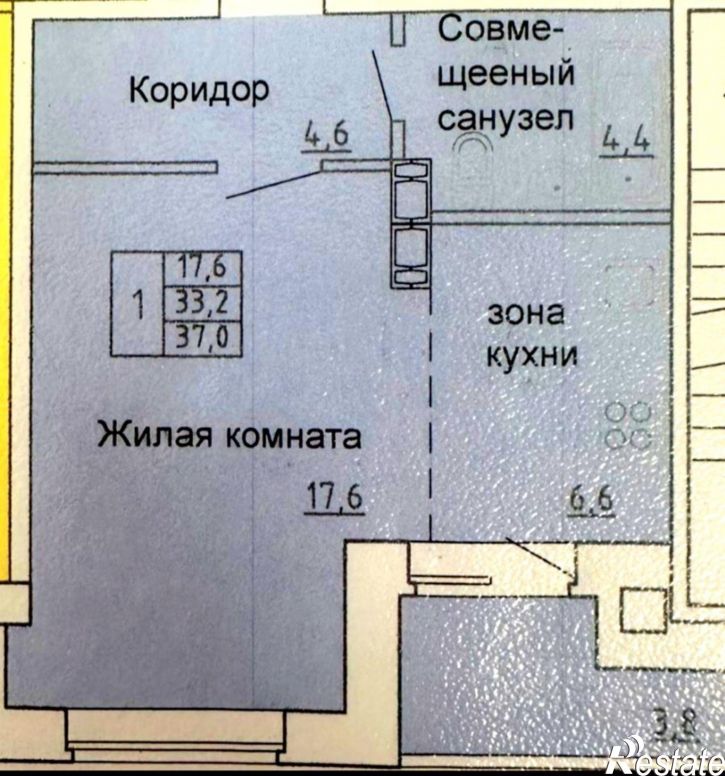 1-комн квартира в новом доме Абакан