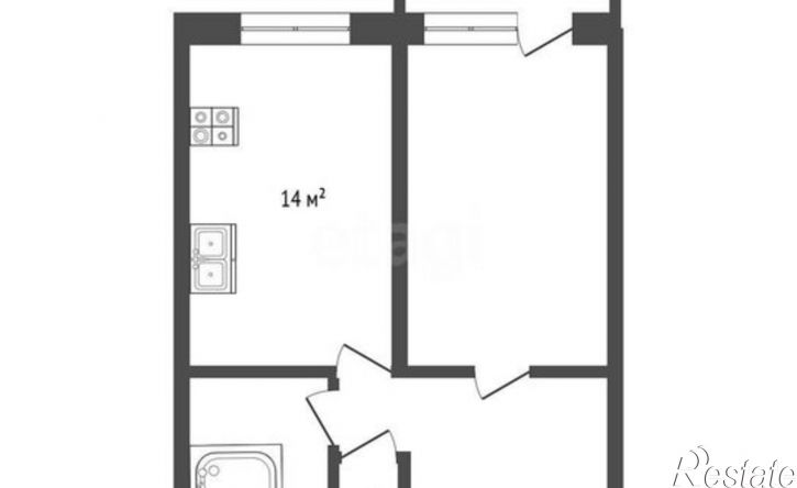 1-комн квартира Абакан, улица Чертыгашева, 124