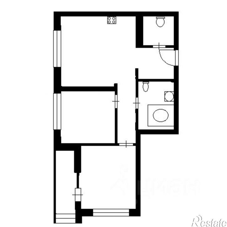 2-комн квартира ул Пушкина, 26,  д. 26