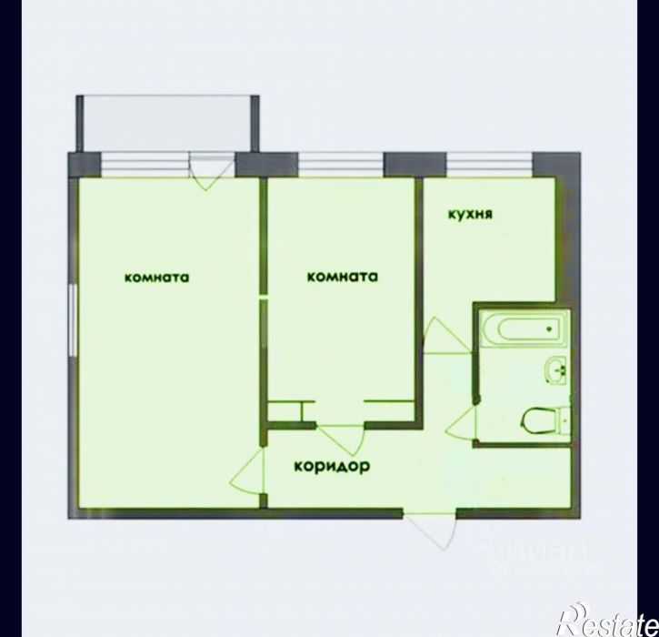 2-комн квартира Черногорск