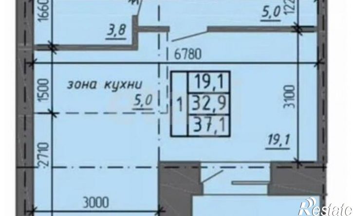 1-комн квартира Абакан, Серебристая улица, 36