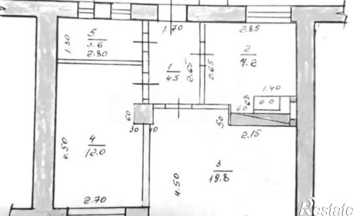 2-комн квартира ул Богдана Хмельницкого, 12А,  д. 12А