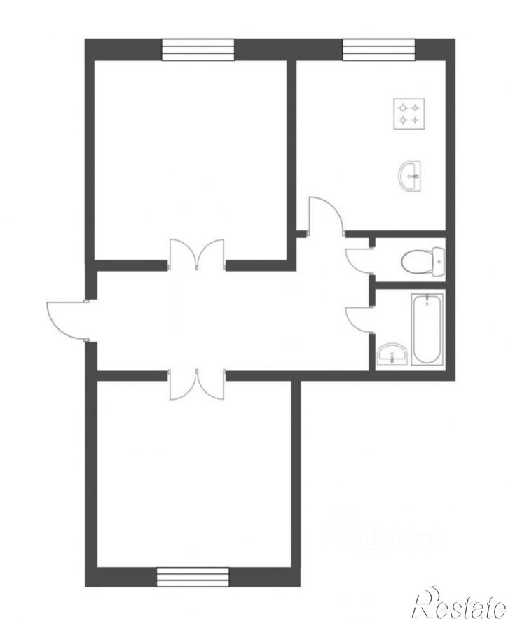 2-комн квартира ул Юбилейная, 6,  д. 6