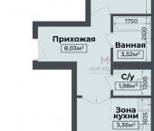 1-комн, 39кв м, этаж 4/4 ул Буденного, 78Б/1