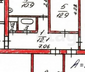 4-комн, 86кв м, этаж 1/3 ул Октябрьская, 148