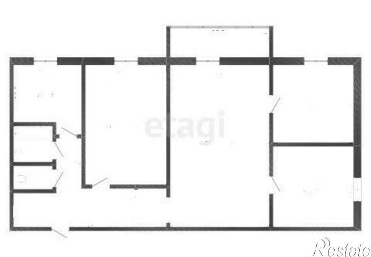 4-комн квартира пр-кт Космонавтов, 44В,  д. 44В