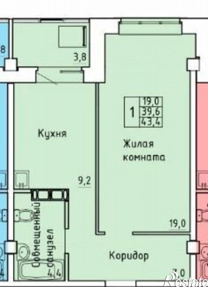 1-комн квартира Абакан, Трудовая улица, 84