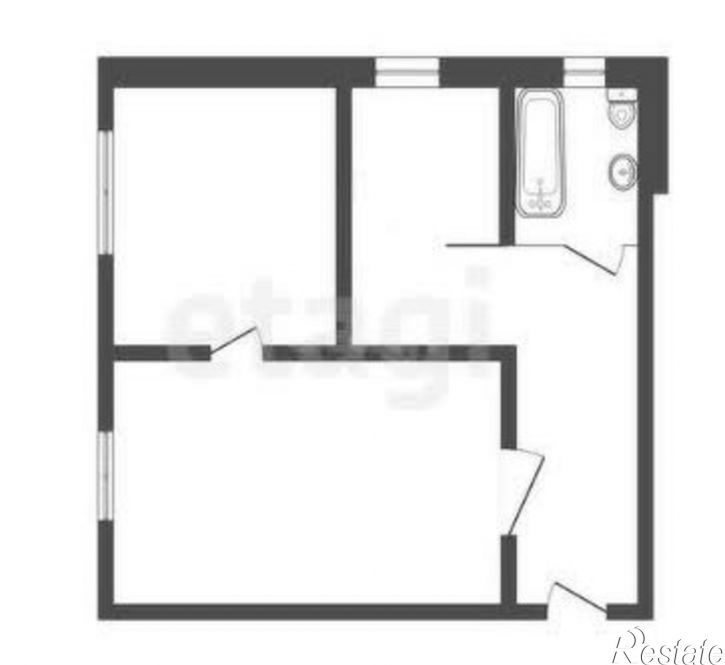2-комн квартира Черногорск, Заводская улица, 16