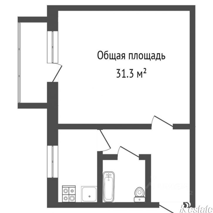 1-комн квартира Абакан, улица Кошурникова