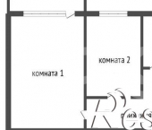2-комн, 44кв м, этаж 2/5 улица Дзержинского, 8
