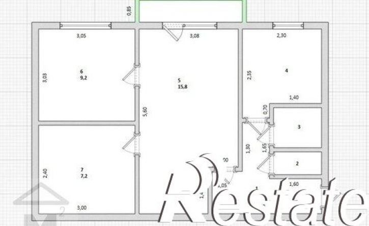 3-комн квартира улица Красных Партизан, 23,  д. 23